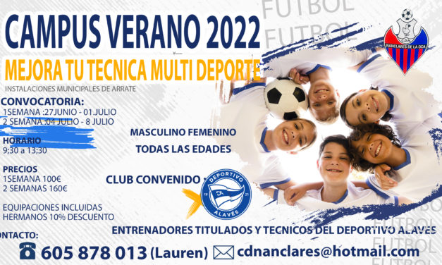 Abiertas las inscripciones para El campus de verano 2022 del CD Nanclares