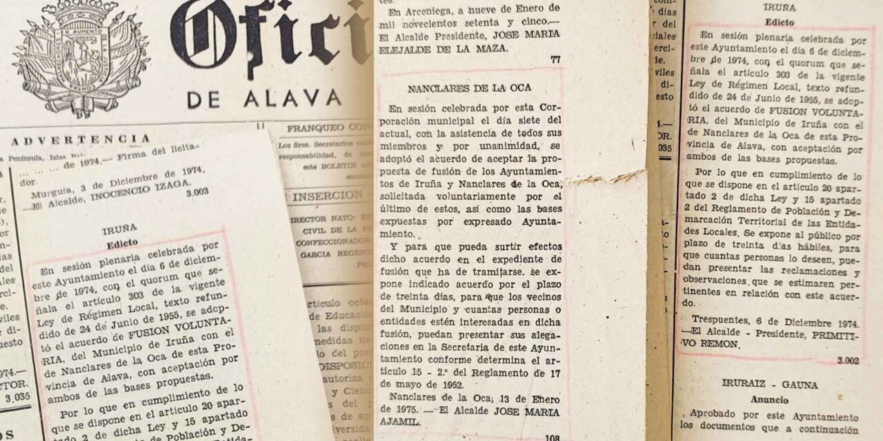 Iruña de Oca celebrará el 2 de julio los 50 años de existencia del Municipio con un amplio programa de actividades