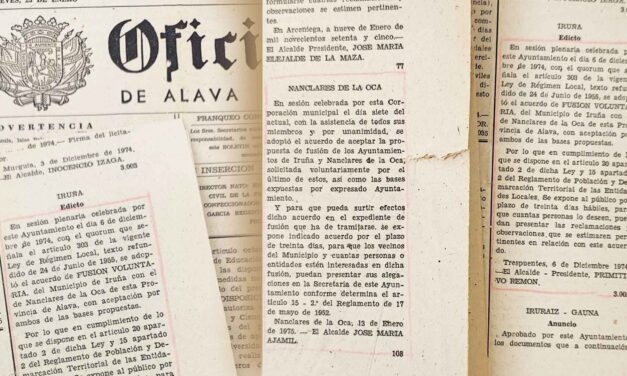 Iruña de Oca celebrará el 2 de julio los 50 años de existencia del Municipio con un amplio programa de actividades